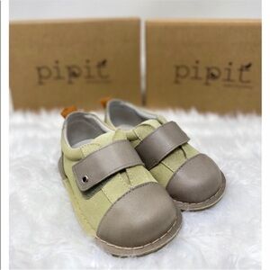 Pipit Leather & Suede Jack Shoes – Stone/Sage | EU 23 / US 7
